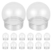 28 Sztuk Plastikowych Kul z Śnieżką 150 Ml na Słodycze i Rzemiosła