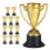 25 Unidades Mini Troféus Plástico Para Crianças 10