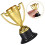 25 Unidades Mini Troféus Plástico Para Crianças 11