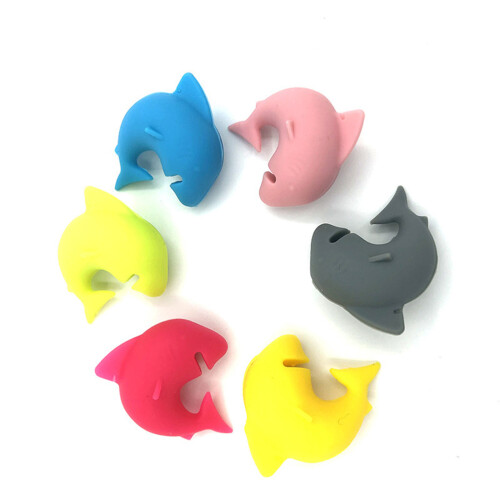 12 Unidades Marcadores De Silicone Com Design De 2