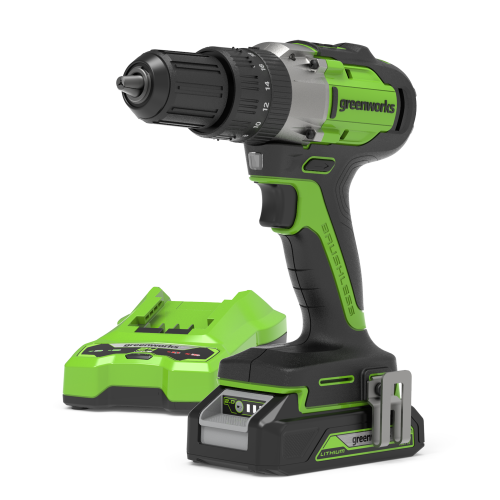Greenworks 24V Drill 60Nm - 2Ah Battery & Bag 2
