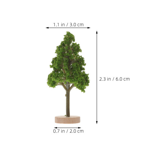 8 Unidades De Árvores Miniatura 3 Cm Para De E 1