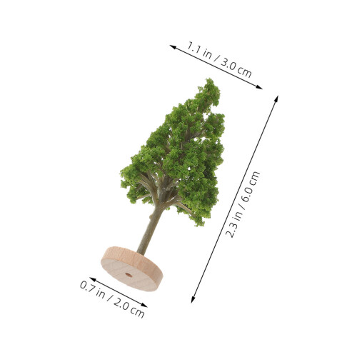 8 Unidades De Árvores Miniatura 3 Cm Para De E 2