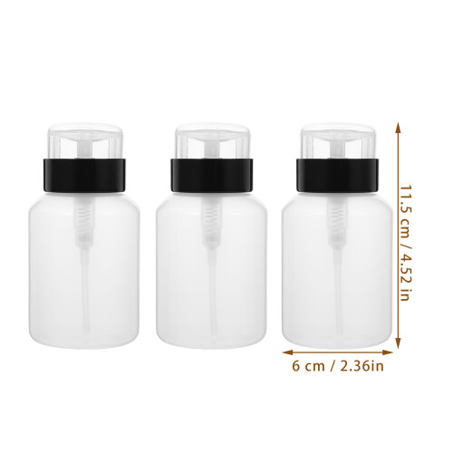 3Pcs Frascos Armazenamento Removedor Esmalte Tipo 1