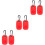 6 Siliconen Sleutelhanger Voor Tile Mate Pro 6