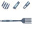Silicone Keukenvork Multifunctioneel Ergonomisch Donkerblauw 4
