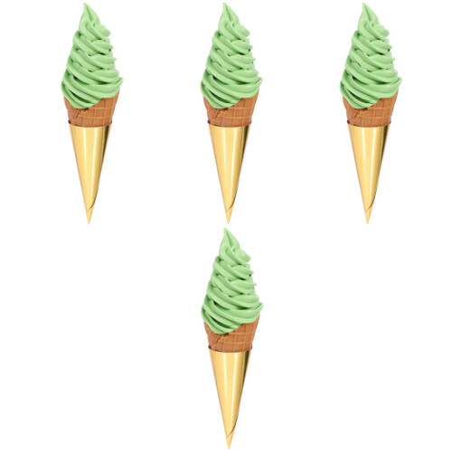 4Stk Simulation Eiskrem Zubehör Kinder Pvc 2