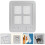 Pet Screen Door Weiß Mit 8