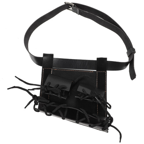 Ceinture En Cuir Noir Pour Ceinture Porte-Épée Usage