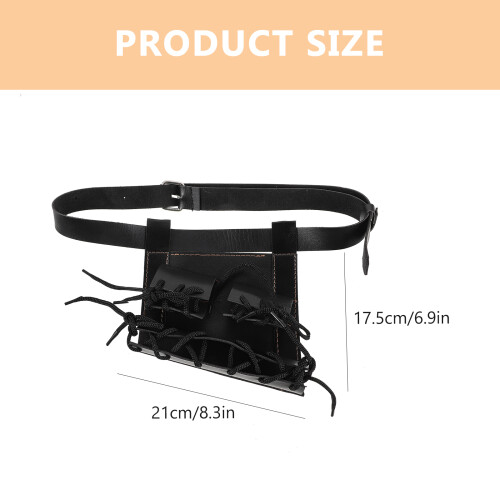 Ceinture En Cuir Noir Pour Ceinture Porte-Épée Usage 2