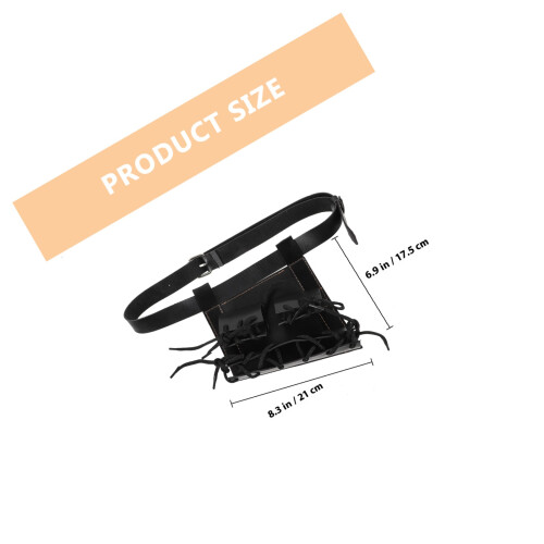 Ceinture En Cuir Noir Pour Ceinture Porte-Épée Usage 1