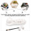 Cat Chopstick Rest Weiß Gabel Mini Keramik 5