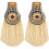 2 Schulterpatch Handgemachte Epauletten Quasten Strassstein 2