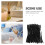 100Pcs Black Fiber Aroma Diffuser Sticks for Home Decor Oil Diffusion 8