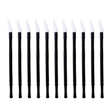 100 Draagbare Lippenkwast Mini Lippenstiftstift Schuin Type