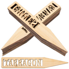24Stk Bambus Pflanzentafeln Gartenmarker Pflanzendekoration
