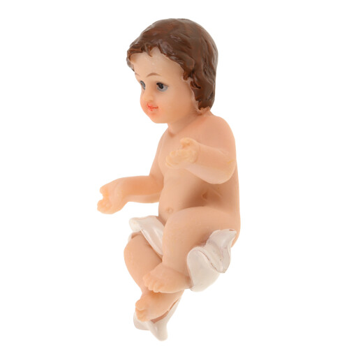 Figurinha De Jesus Bebê Resina Com Para Decoração De