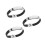 3Pcs Pulseira Antiestática De Silicone Para E Mulheres 5