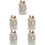 5 Stks Heilige Ornament Religieuze Beeldje 8