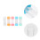 5 Stks Lenshouder Draagbare Lensdoos Opbergcontainer Organizer 2