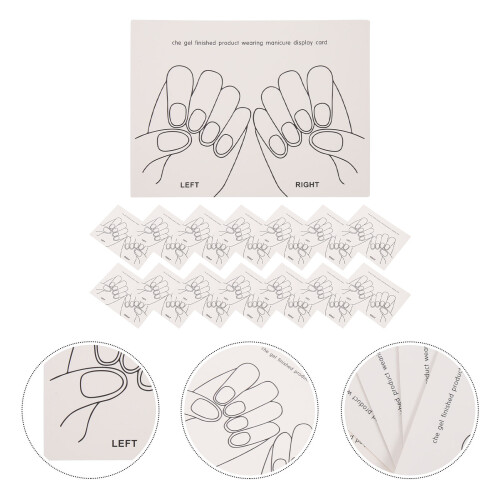 15 Unidades Tarjetas Para Puntas Postizas 2