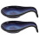 2Pcs Kiln Change Ceramic Spoon Rest Dark Blue Elegant Japanese Style 1