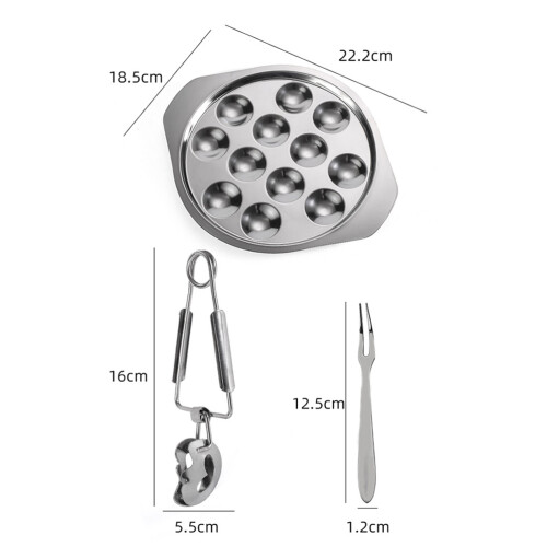 Set Piatti Acciaio Forma Con E Clip 1