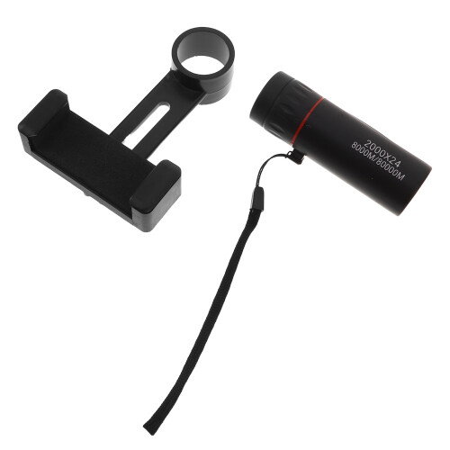 3 Pezzi Telescopio Per Smartphone Con Adattatore: Monocolo HD 2000X24