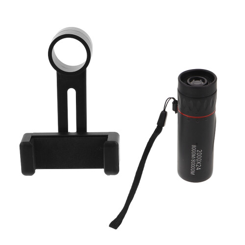 3 Pezzi Telescopio Per Smartphone Con Adattatore: Monocolo HD 2000X24 1