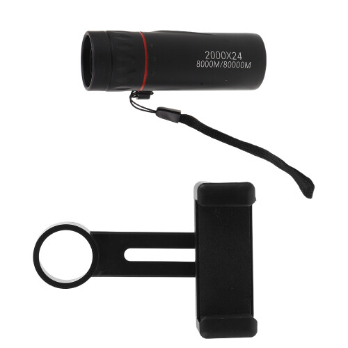 3 Pezzi Telescopio Per Smartphone Con Adattatore: Monocolo HD 2000X24 2