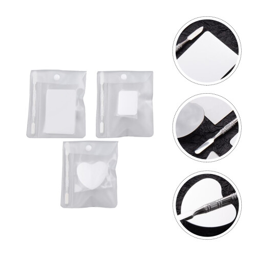 3 Sets Make-up Ring Professionele Cosmetische Mengring Voor Vrouwen 1