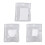 3 Sets Make-up Ring Professionele Cosmetische Mengring Voor Vrouwen 3