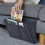 Bedroom Bedside Hanging Bag Sofa Organizer Bunk Dorm Dark Grey 8