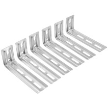6St Universele Verticale Gordijn L-Platen Metalen Installatie