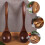 2 Pcs Colheres De Madeira Para Crianças, Sopa E Arroz 5