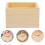 2 Stk Ohne Deckel Holzkiste Desktop Display Behälter 10