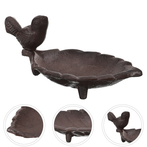 Distributeur De Pour Oiseaux Avec Plateau Rétro 2