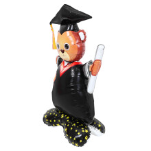 Multi Color Aluminum Foil Graduation Party Bear Balloon