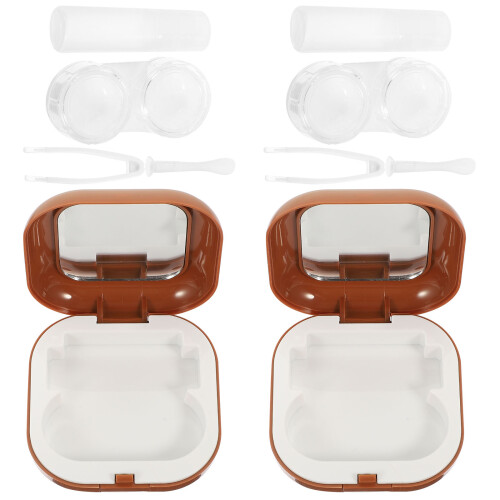 2 Conjuntos Para Lentes De Com Porta-Lentes 2