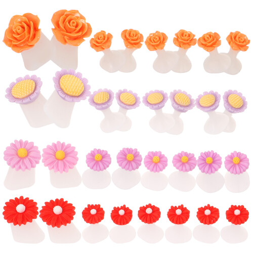 64 Pezzi Separadita A Fiori In Silicone Per Pedicure E 2