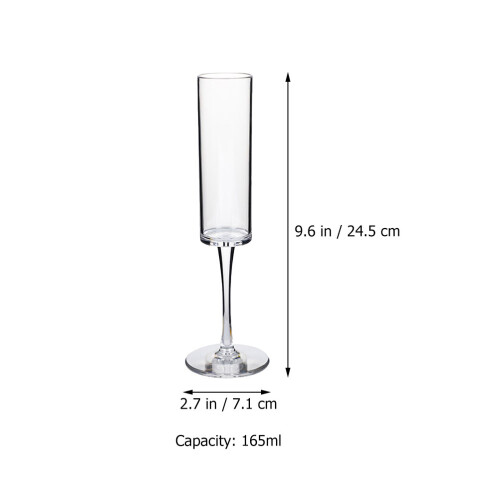 4 Pezzi Per 165 Ml Trasparenti Con 2