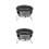 2 Pezzi Grill A Carbone In Per Esterni 10