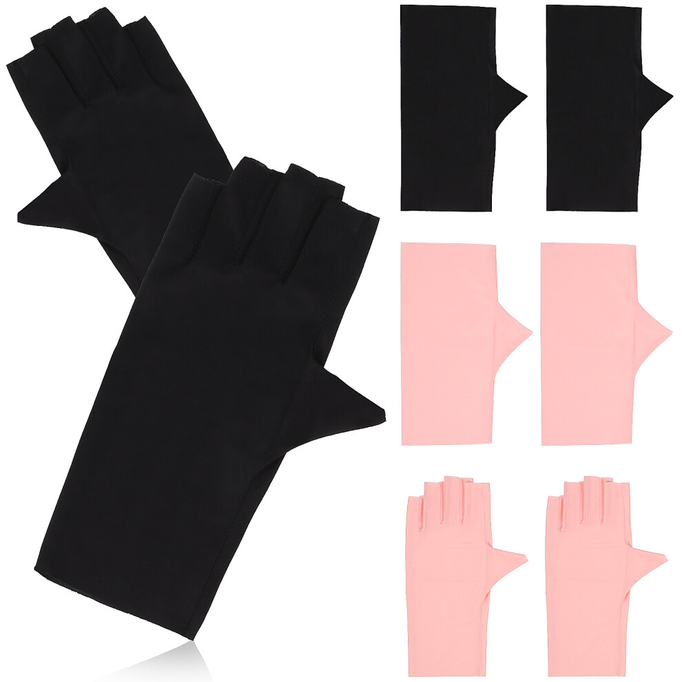 20 Par RęKawiczek Przeciww Uv Do Manicure Bez PalcóW-image