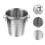 Ktv Use Stainless Steel Ice Cube Bucket Silver 1 Set 5