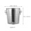 Ktv Use Stainless Steel Ice Cube Bucket Silver 1 Set 3