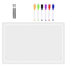 1Set Desktop Wit Acryl Schrijfbord Herbruikbaar Memo Bord