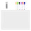 1Set Desktop Wit Acryl Schrijfbord Herbruikbaar Memo Bord 1