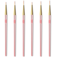 6St Professionele Nail Art Pens Rose Manicure Brushes