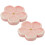 2Pcs Ceramic Incense Plates Pink Flower Shaped Decorative Burners 9