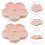 2Pcs Ceramic Incense Plates Pink Flower Shaped Decorative Burners 6